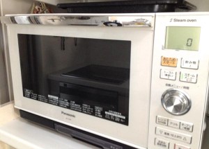 パルスイクロスでレンジを拭く