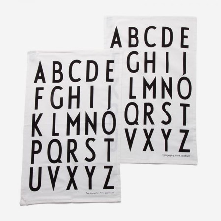 デザインレターズティータオル