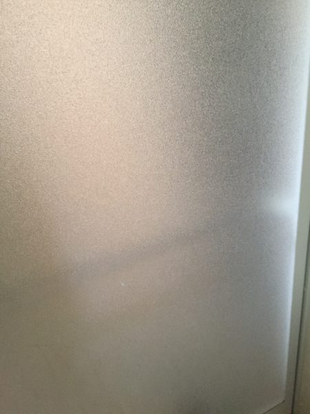 お風呂扉掃除