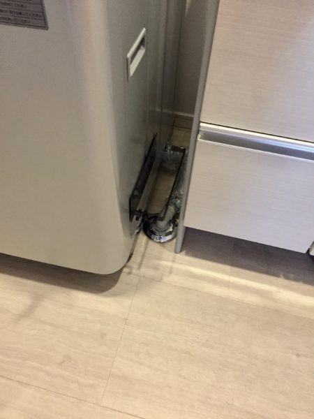 洗濯機にバスブーツホルダー