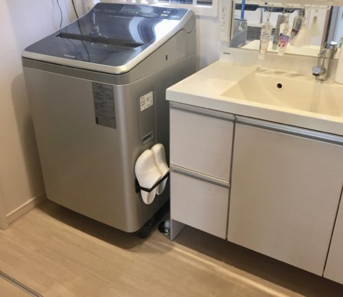 パナソニック縦型洗濯機の収納