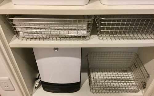 洗面所ファンヒーター設置